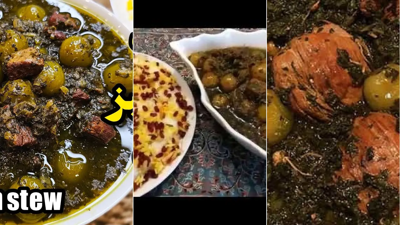 دستور پخت خورش گوجه سبز ترش با مرغ