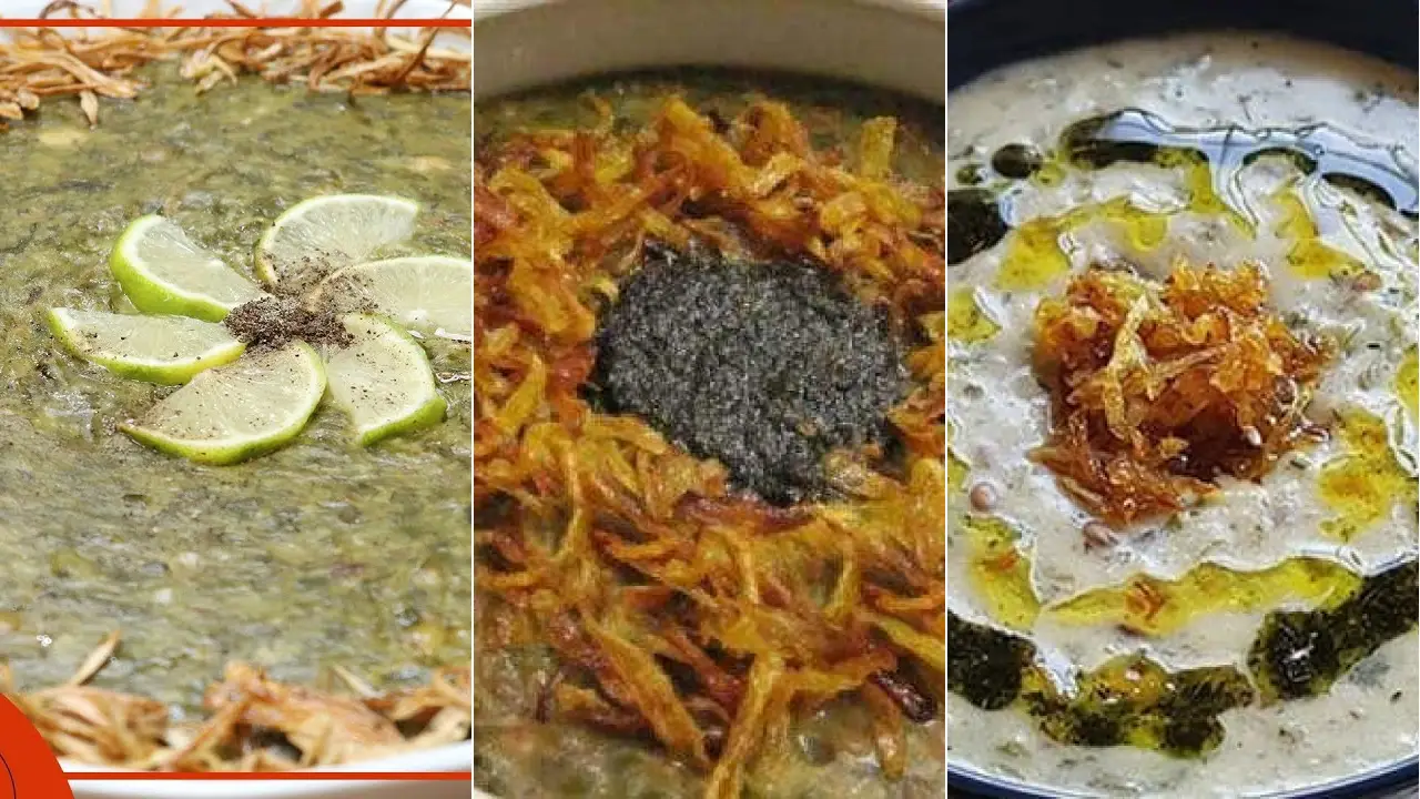 دستور پخت آش سبزی شیرازی به روش نذری