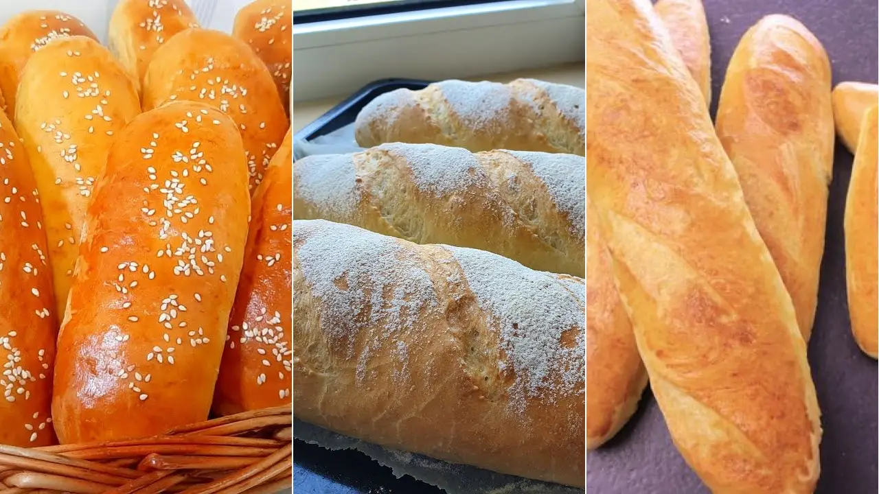 دستور پخت نان باگت در خانه با فر و بدون فر
