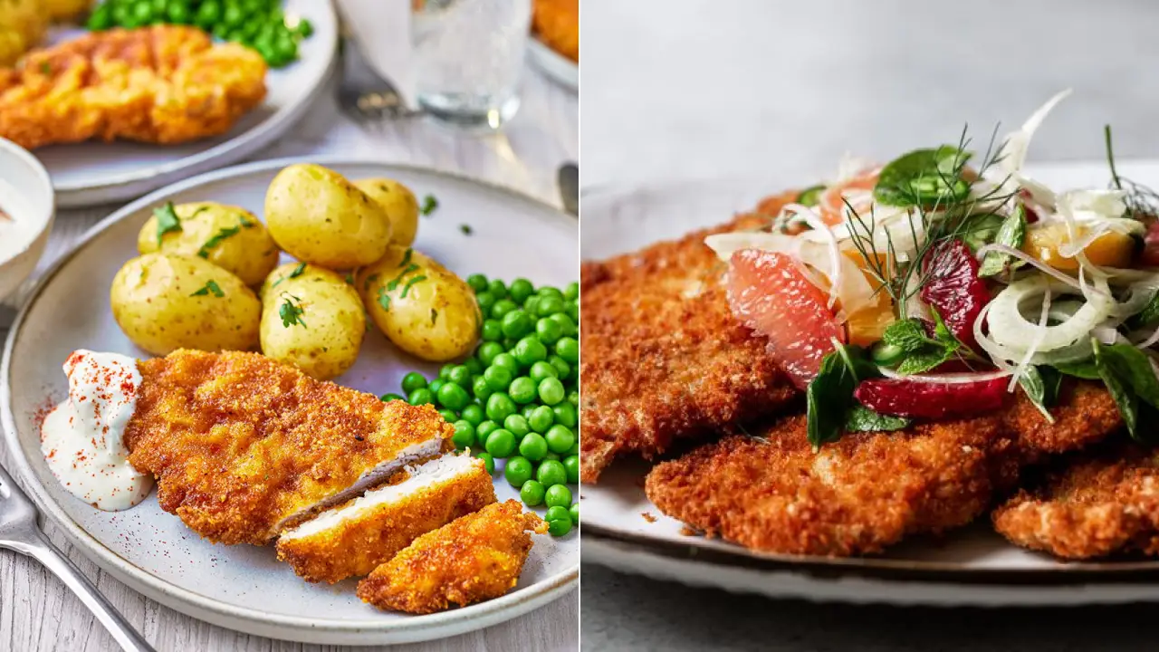 دستور پخت شنیسل مرغ به روش اصیل آلمانی