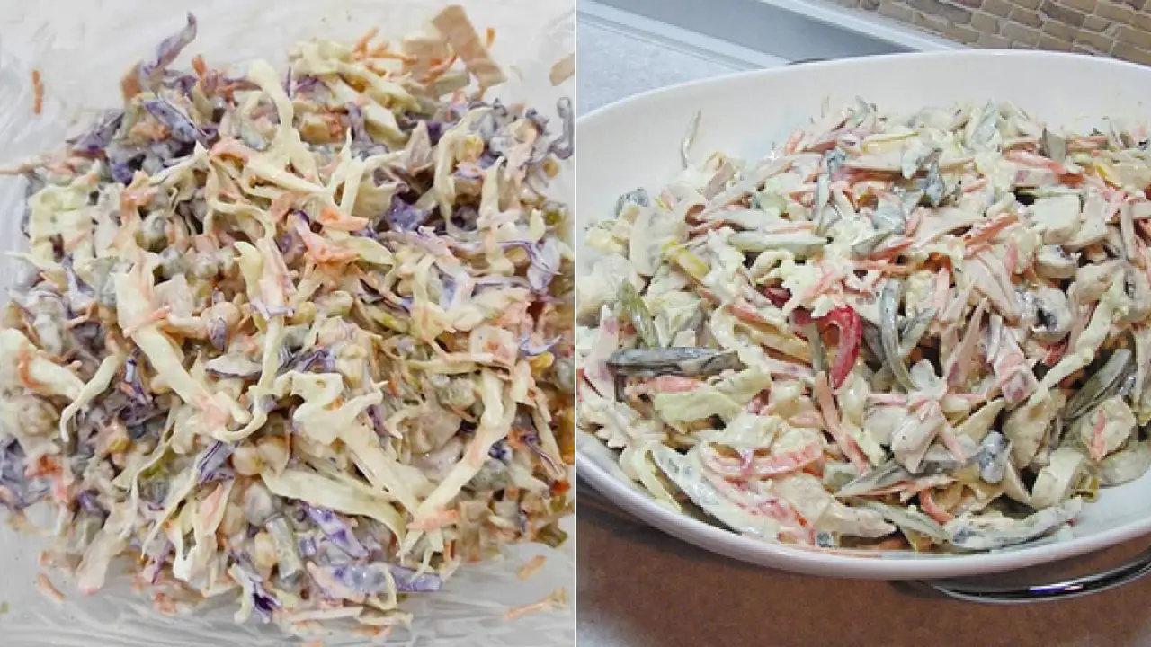 دستور تهیه سالاد اندونزی  با کشمش و کلم در خانه