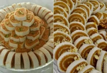 دستور پخت حلوا رولی مجلسی و خوشمزه با نان میکادو یا لواش