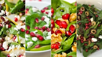 دستور پخت سالاد اسفناج خوشمزه و مجلسی به روش ایتالیایی