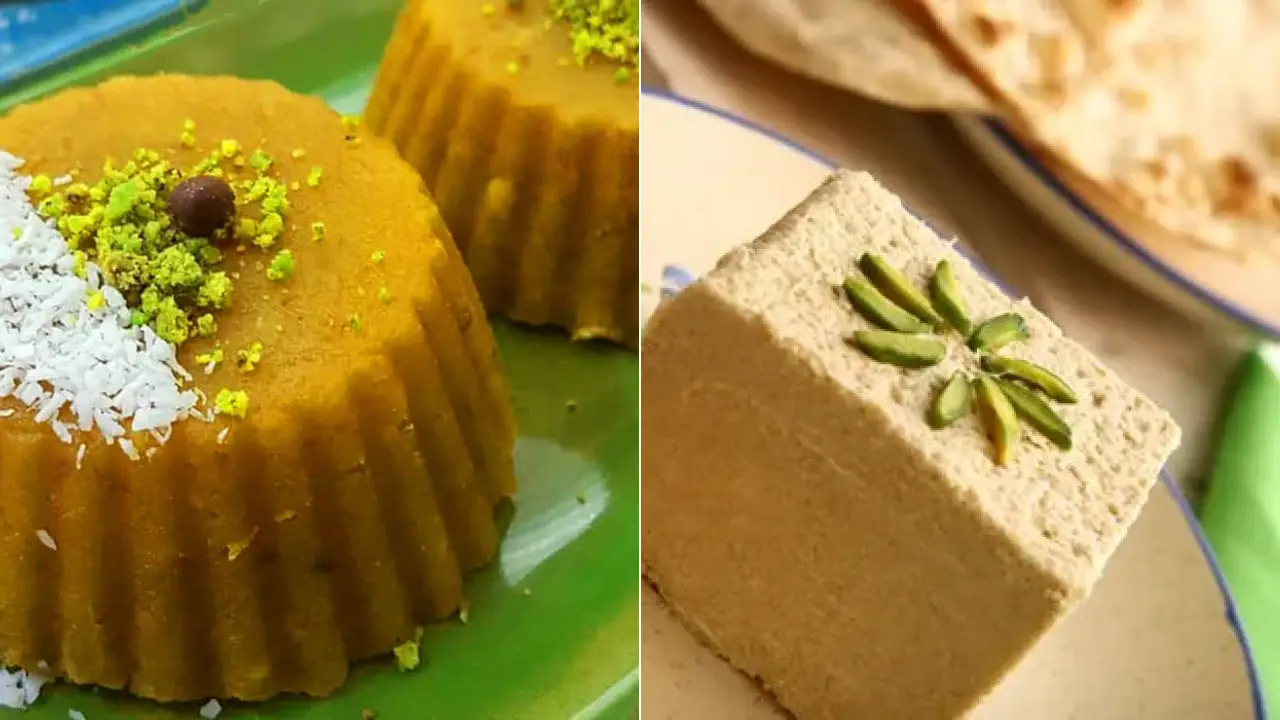 دستور پخت حلوا شیر مجلسی با ظاهری جذاب