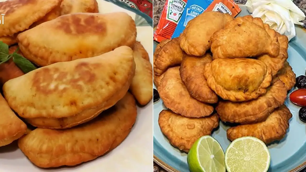 دستور پخت پیراشکی گوشت با پنیر پیتزا