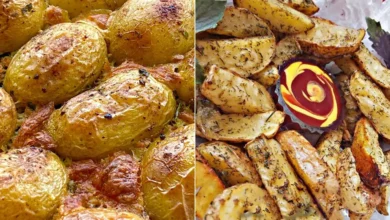 دستور پخت سیب زمینی تنوری خوشمزه و رستورانی با پنیر