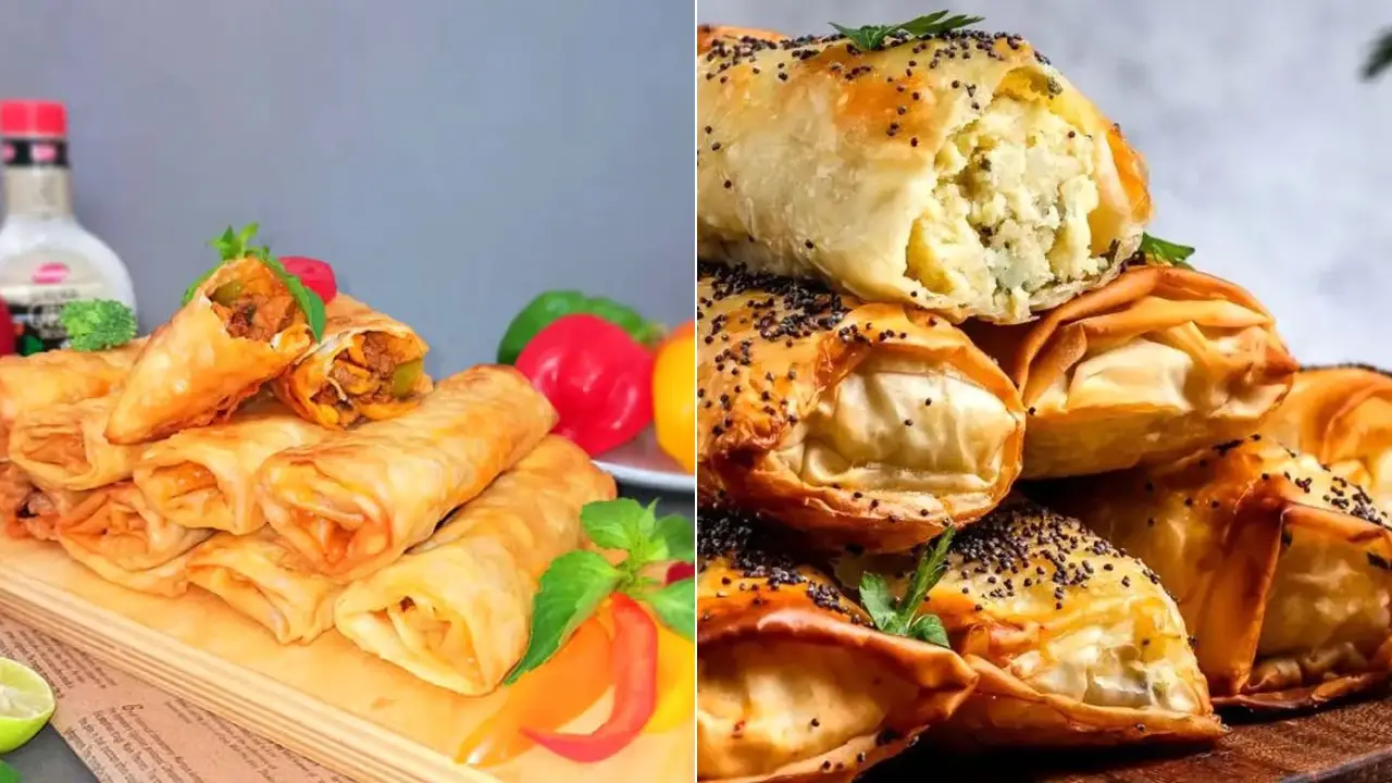 دستور پخت بورک ترکیه ای با گوشت و قارچ