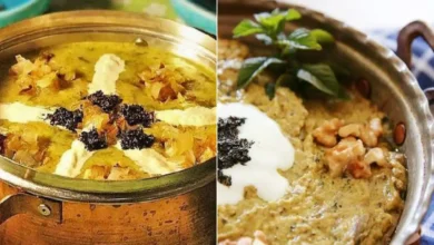 دستور پخت آش بادمجان به روش سنتی ملایری ها