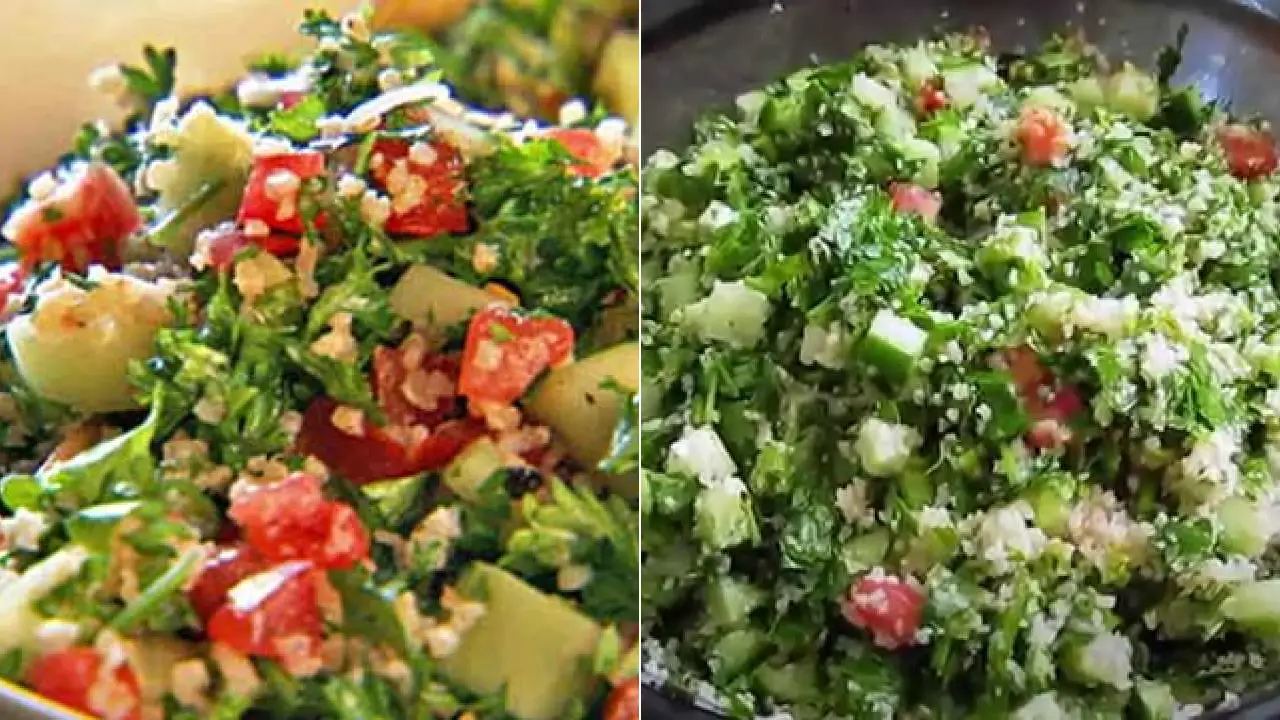 دستور تهیه سالاد تبوله لبنانی