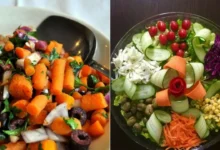 دستور تهیه سالاد هویج خوشمزه ترکیه ای با سیب و کشمش