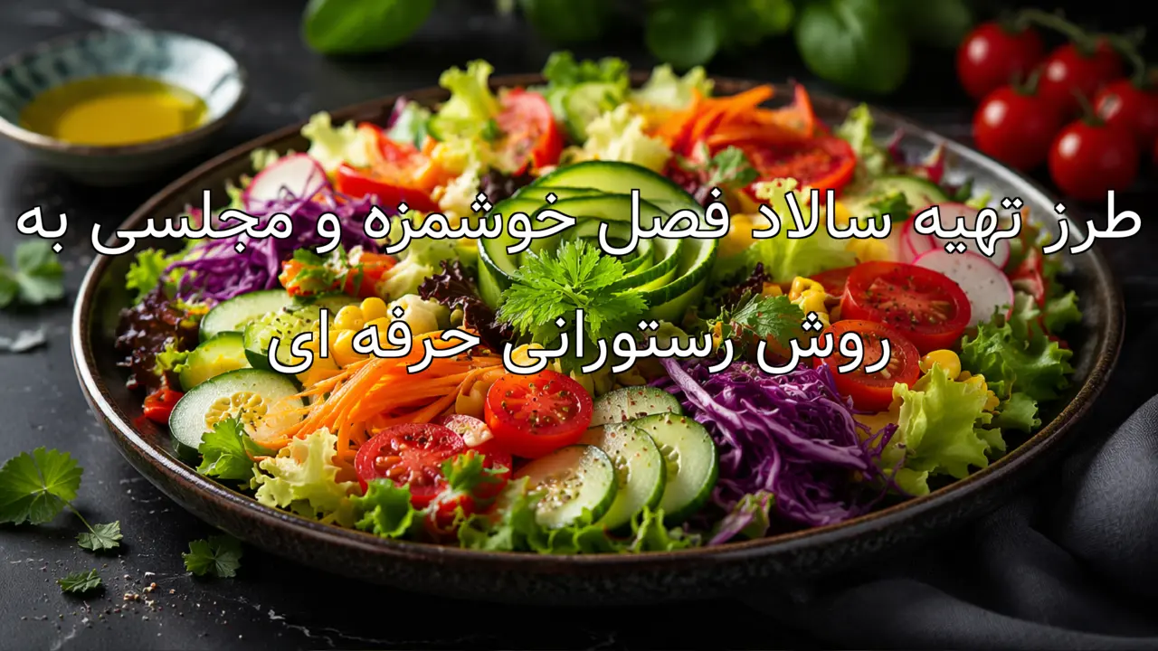 طرز تهیه سالاد فصل خوشمزه و مجلسی به روش رستورانی حرفه ای