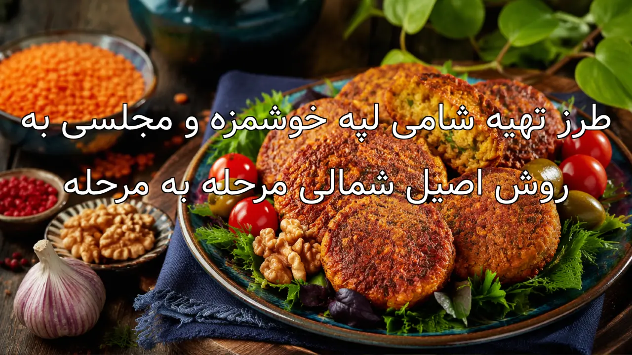 طرز تهیه شامی لپه خوشمزه و مجلسی به روش اصیل شمالی مرحله به مرحله