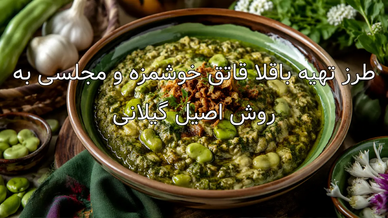طرز تهیه باقلا قاتق خوشمزه و مجلسی به روش اصیل گیلانی