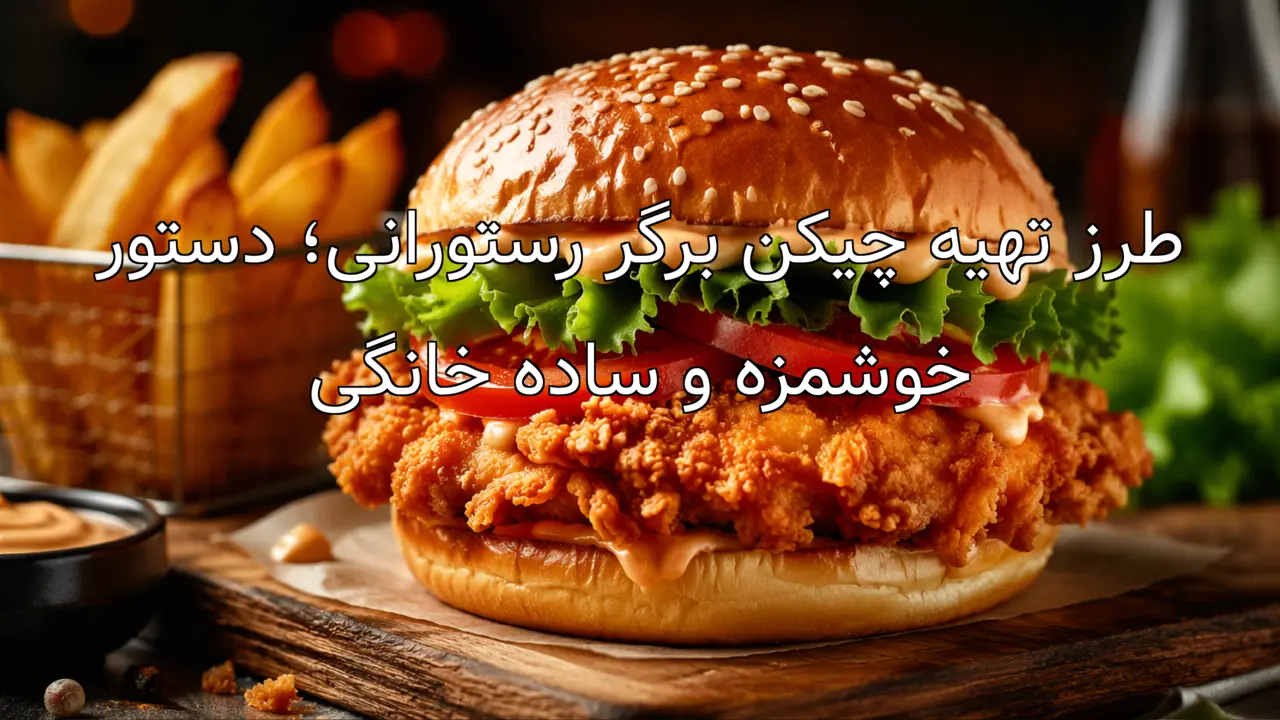 طرز تهیه چیکن برگر رستورانی؛ دستور خوشمزه و ساده خانگی
