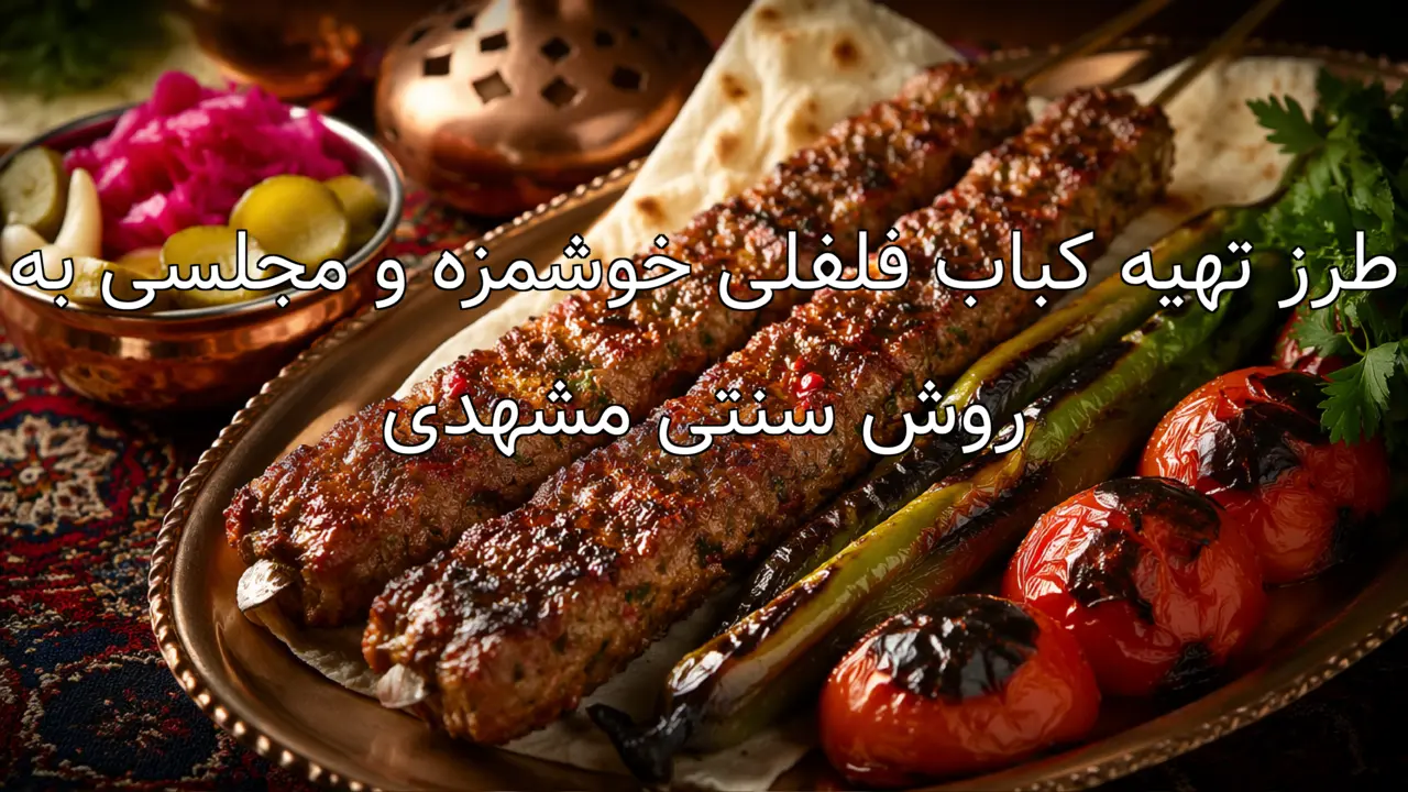 طرز تهیه کباب فلفلی خوشمزه و مجلسی به روش سنتی مشهدی