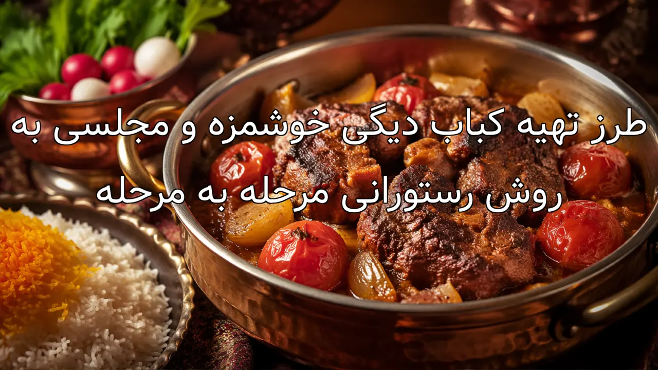 طرز تهیه کباب دیگی خوشمزه و مجلسی به روش رستورانی مرحله به مرحله