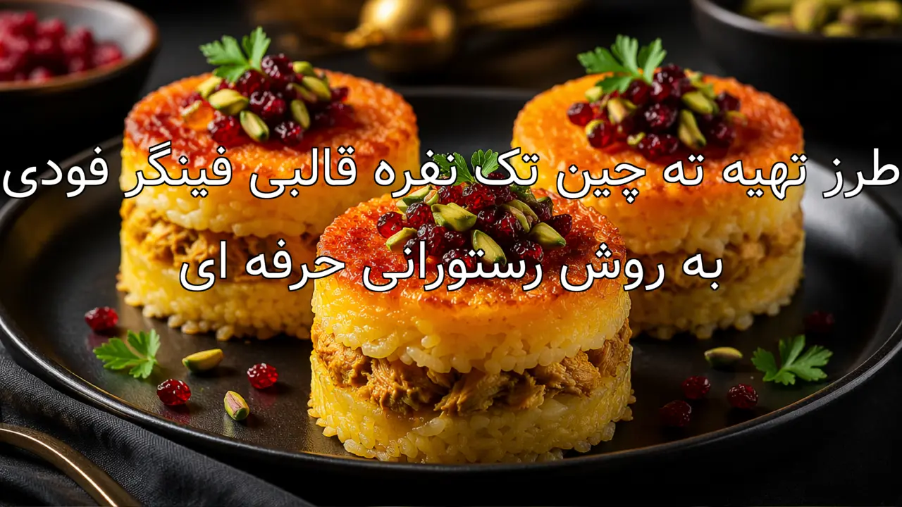 طرز تهیه ته چین تک نفره قالبی فینگر فودی به روش رستورانی حرفه ای