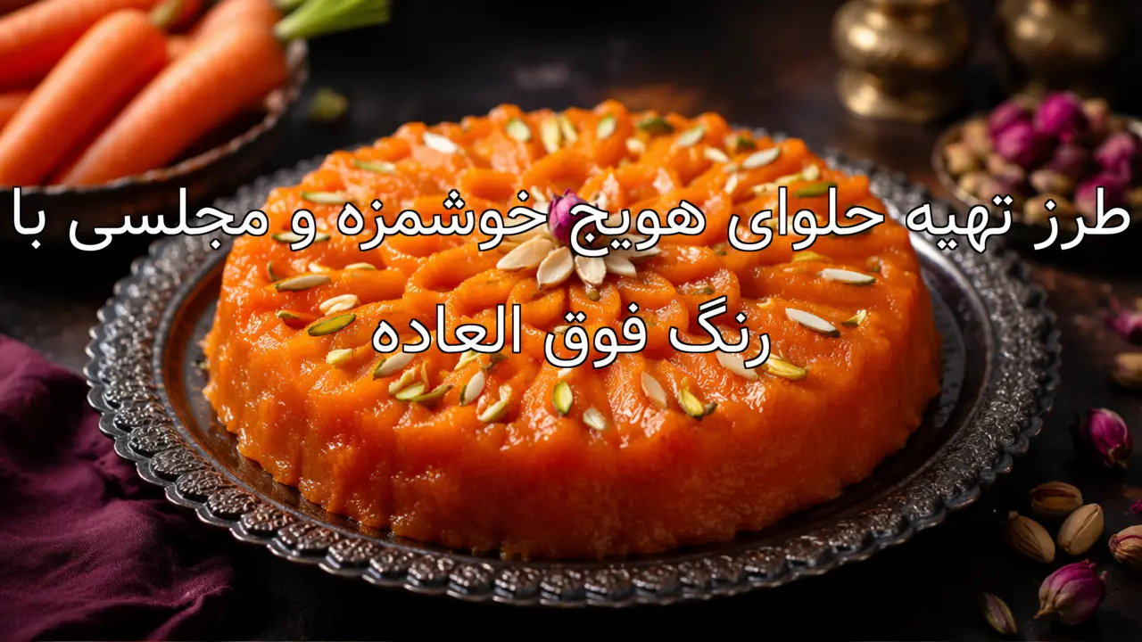 طرز تهیه حلوای هویج خوشمزه و مجلسی با رنگ فوق العاده