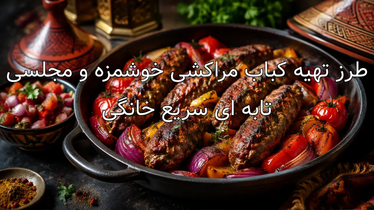 طرز تهیه کباب مراکشی خوشمزه و مجلسی تابه ای سریع خانگی