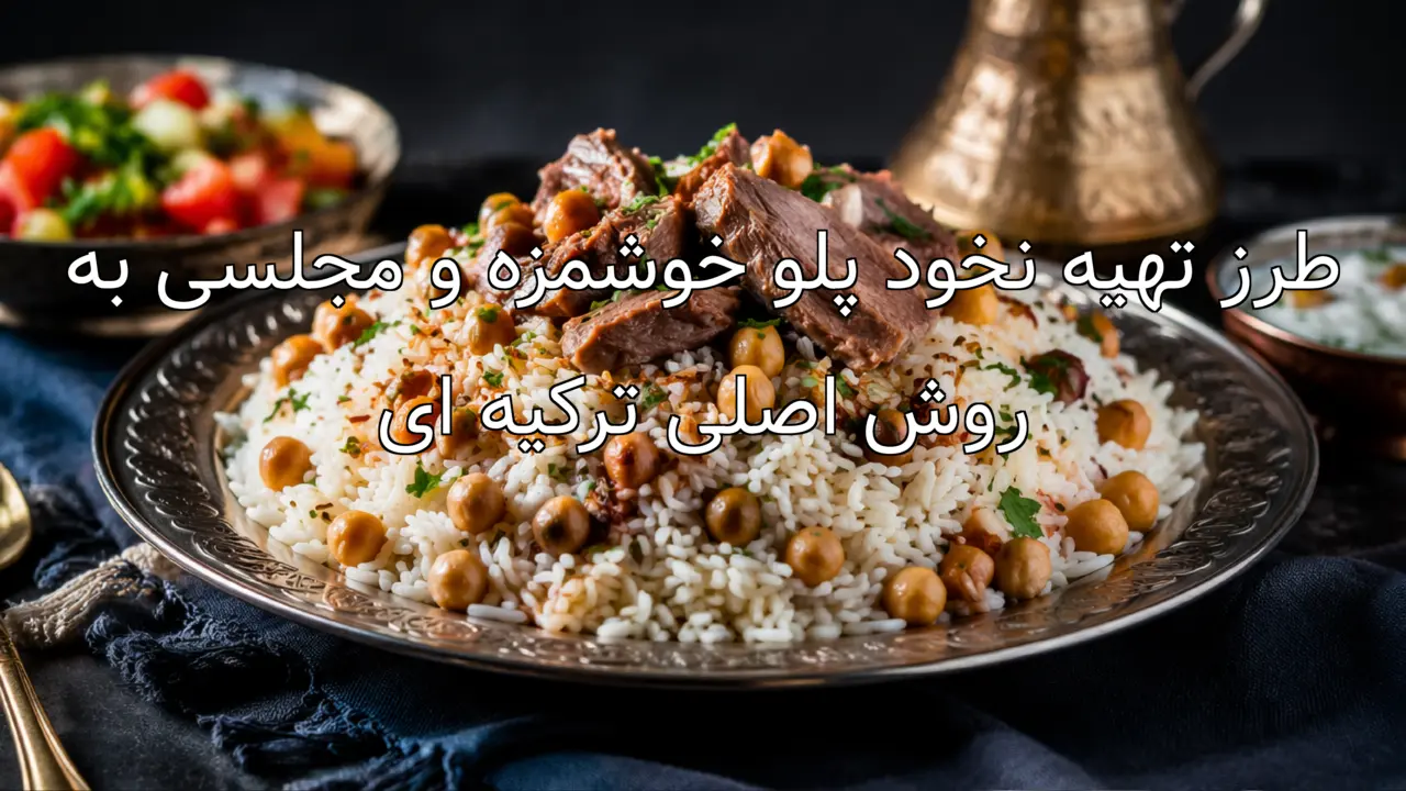 طرز تهیه نخود پلو خوشمزه و مجلسی به روش اصلی ترکیه ای