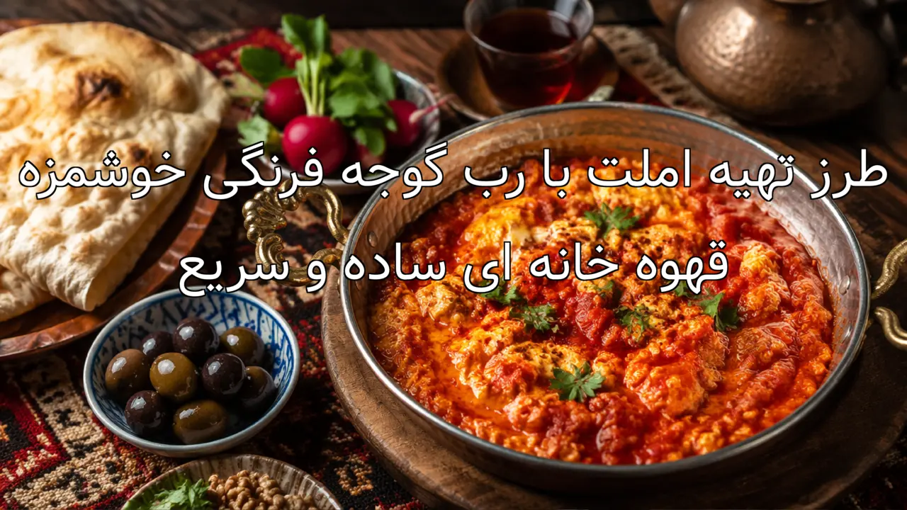 طرز تهیه املت با رب گوجه فرنگی خوشمزه قهوه خانه ای ساده و سریع