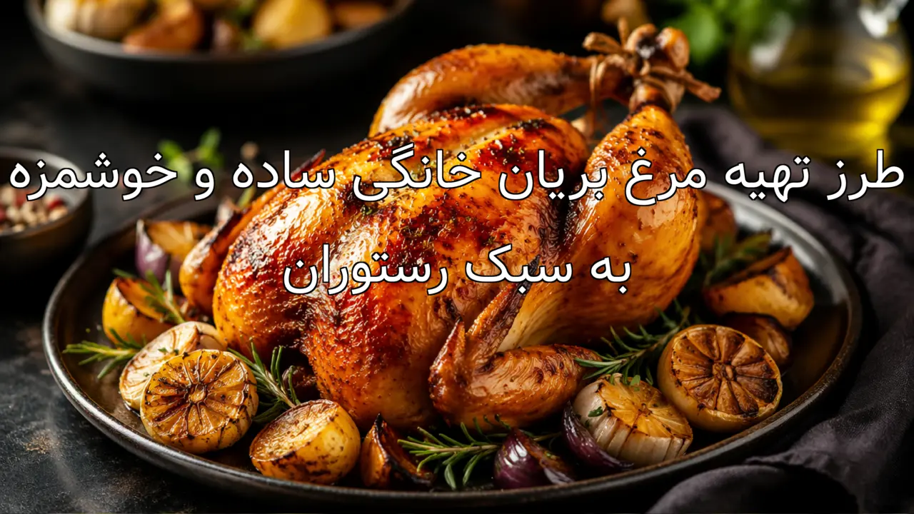 طرز تهیه مرغ بریان خانگی ساده و خوشمزه به سبک رستوران
