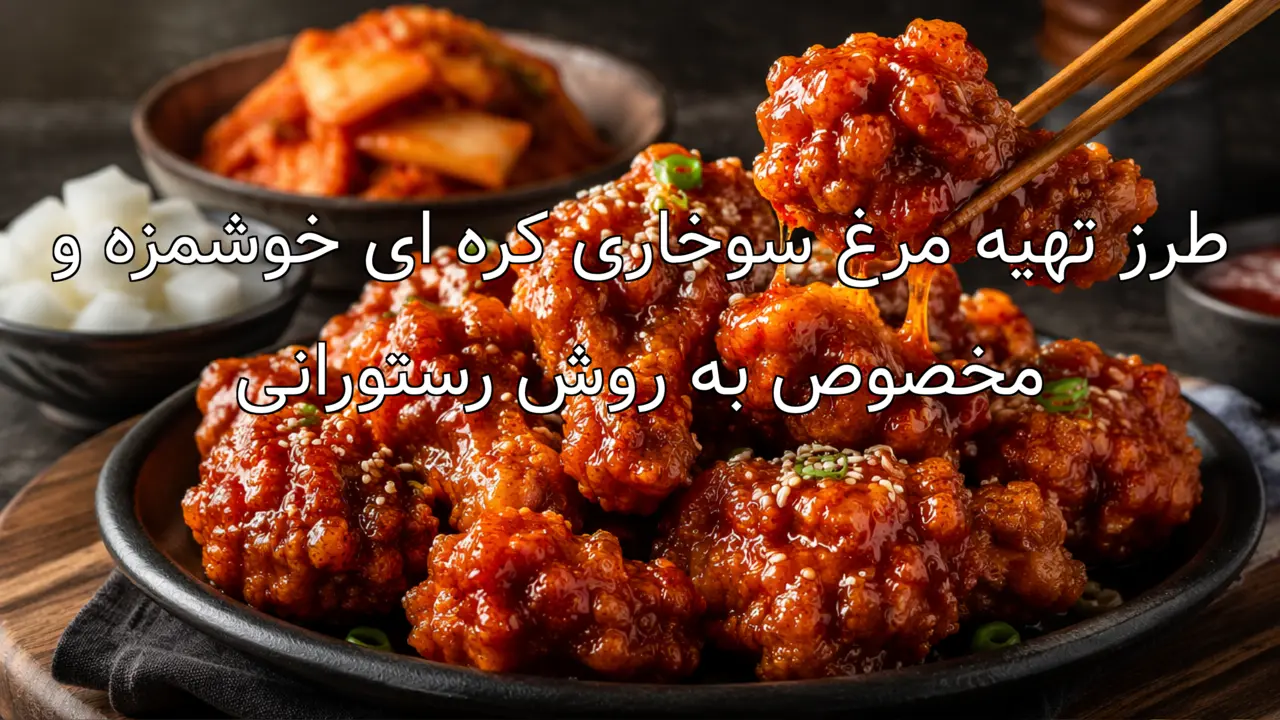طرز تهیه مرغ سوخاری کره ای خوشمزه و مخصوص به روش رستورانی