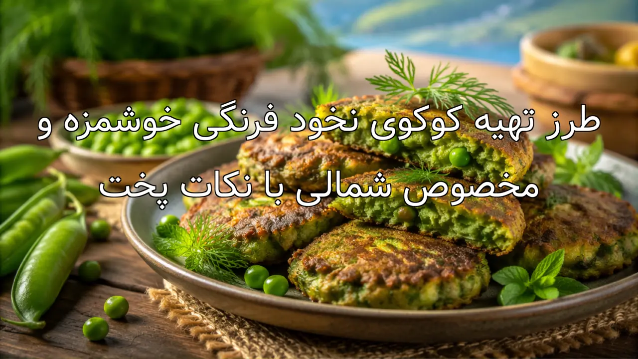 طرز تهیه کوکوی نخود فرنگی خوشمزه و مخصوص شمالی با نکات پخت
