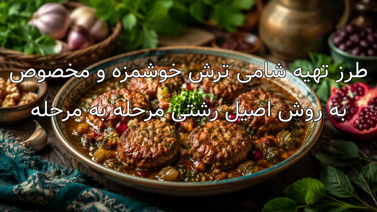 طرز تهیه شامی ترش خوشمزه و مخصوص به روش اصیل رشتی مرحله به مرحله