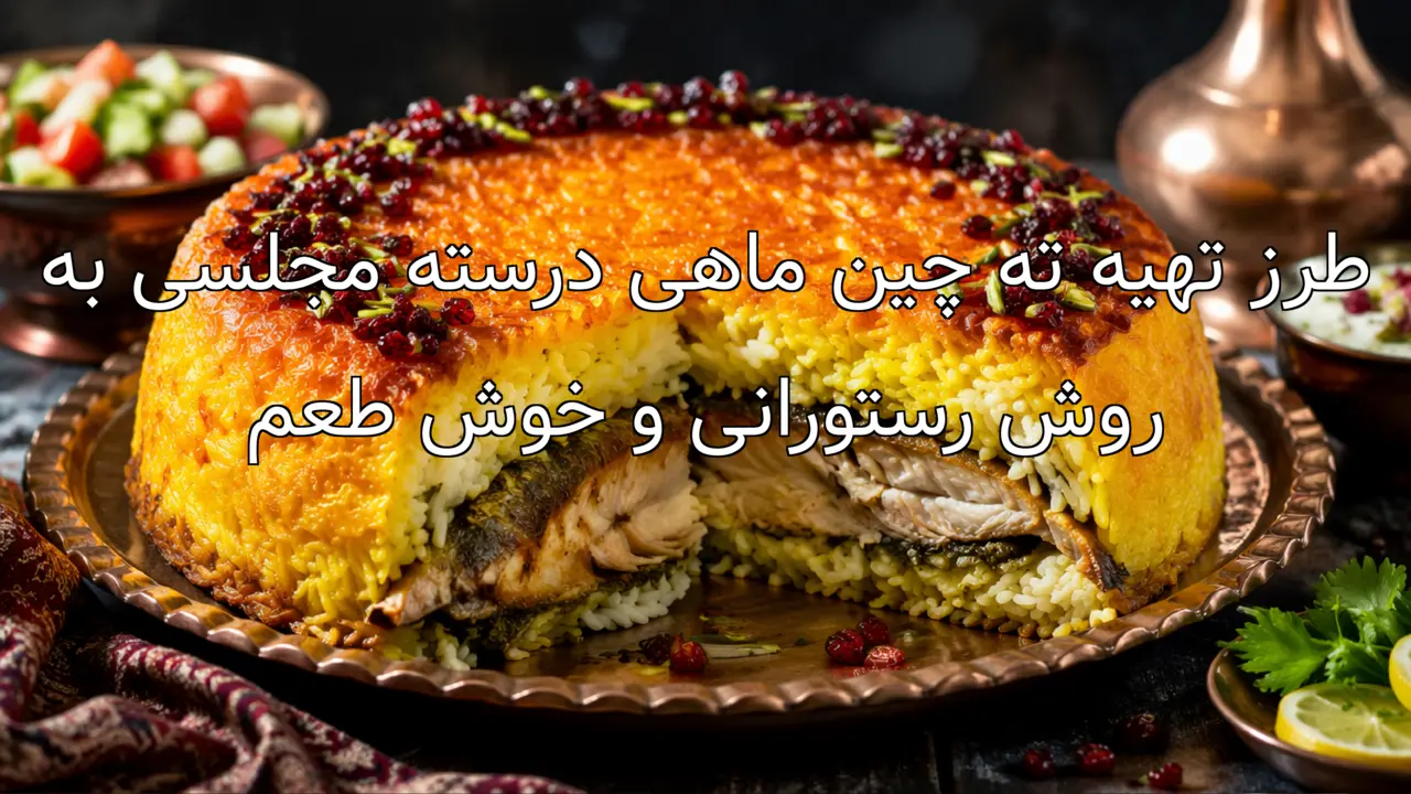 طرز تهیه ته چین ماهی درسته مجلسی به روش رستورانی و خوش طعم