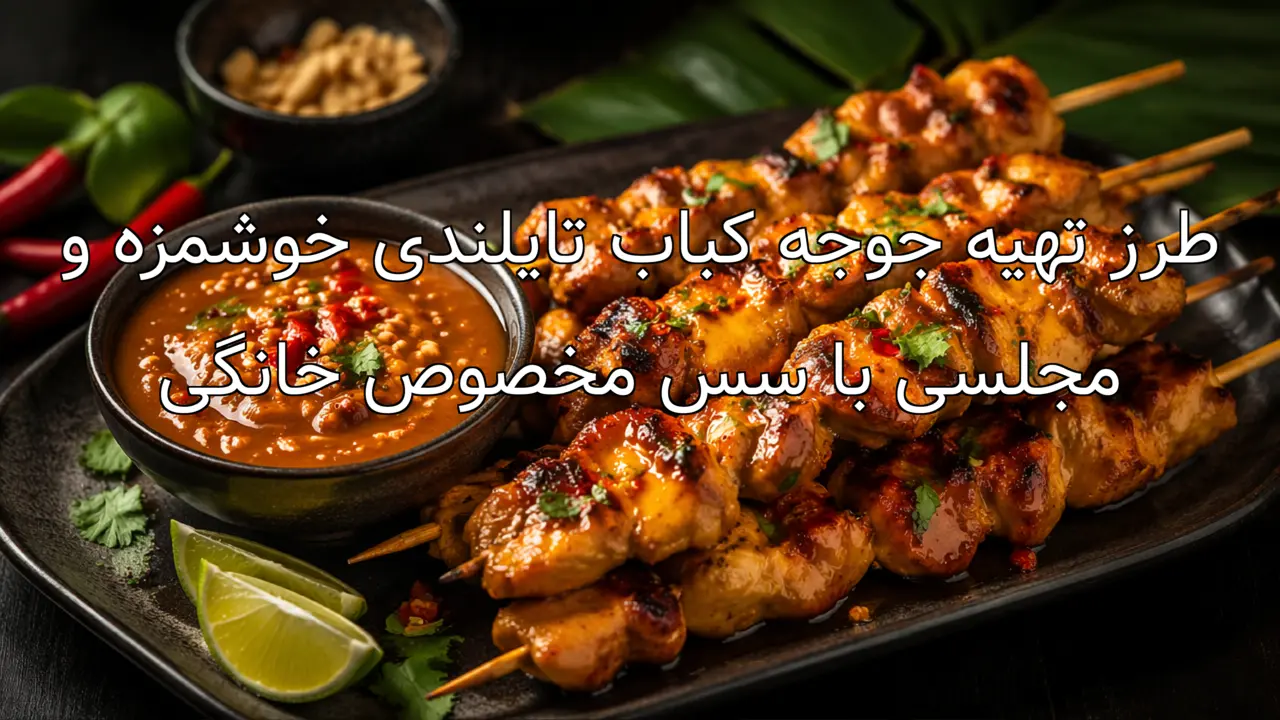 طرز تهیه جوجه کباب تایلندی خوشمزه و مجلسی با سس مخصوص خانگی