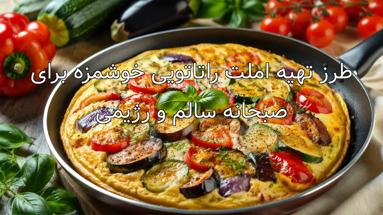 طرز تهیه املت راتاتویی خوشمزه برای صبحانه سالم و رژیمی
