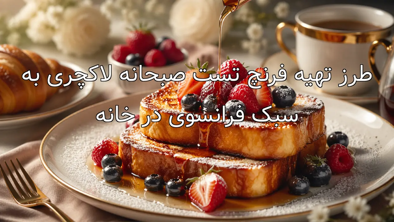 طرز تهیه فرنچ تست صبحانه لاکچری به سبک فرانسوی در خانه