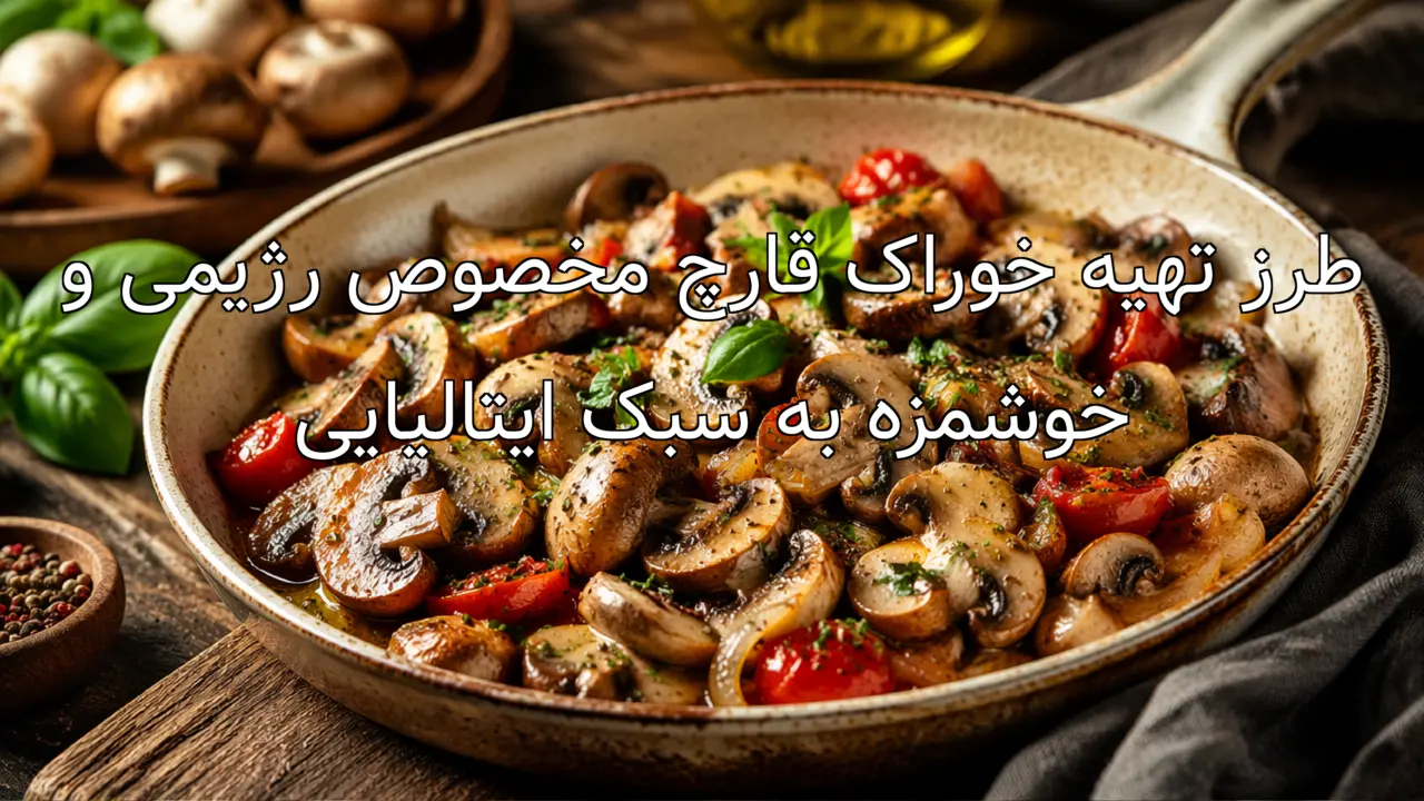 طرز تهیه خوراک قارچ مخصوص رژیمی و خوشمزه به سبک ایتالیایی