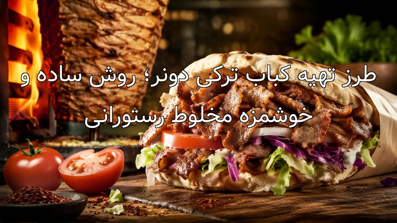 طرز تهیه کباب ترکی دونر؛ روش ساده و خوشمزه مخلوط رستورانی