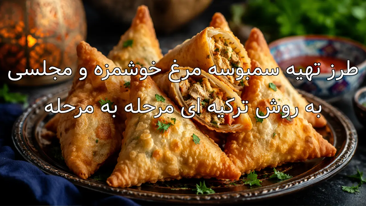 طرز تهیه سمبوسه مرغ خوشمزه و مجلسی به روش ترکیه ای مرحله به مرحله