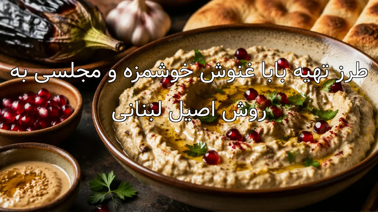 طرز تهیه بابا غنوش خوشمزه و مجلسی به روش اصیل لبنانی