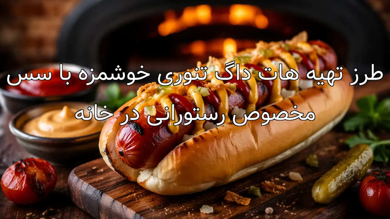 طرز تهیه هات داگ تنوری خوشمزه با سس مخصوص رستورانی در خانه